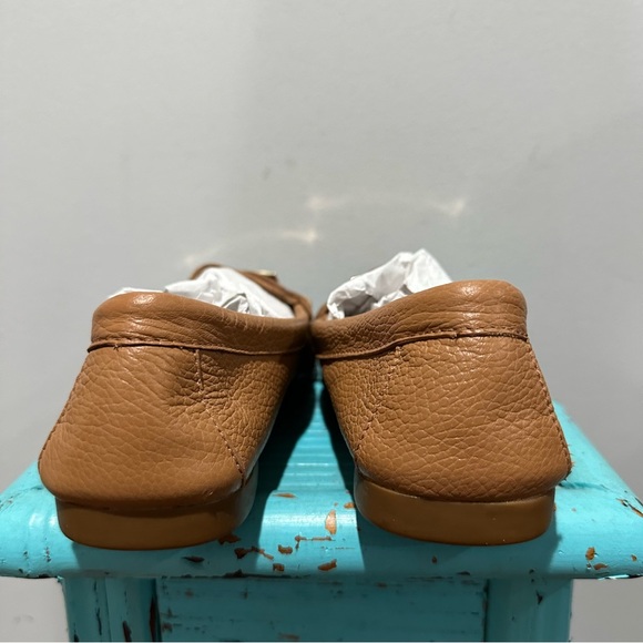 Coach Fredica Pebble Leather Loafers Cognac Size 6B - Picture 11 of 13